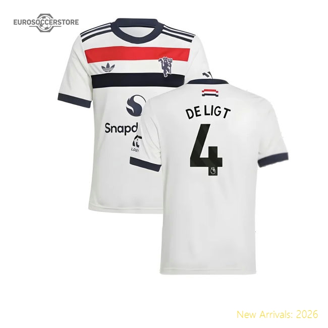2024-2025 Man Utd Third Shirt (Kids) (De Ligt 4)-Football Jersey Hub