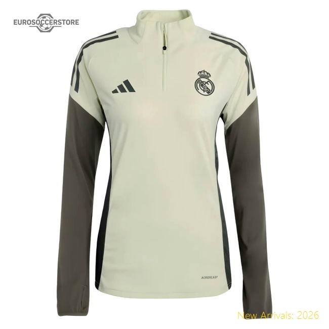 2025-2026 Real Madrid Training Top (Almost Lime) - Kids-BuySoccerJersey Hub