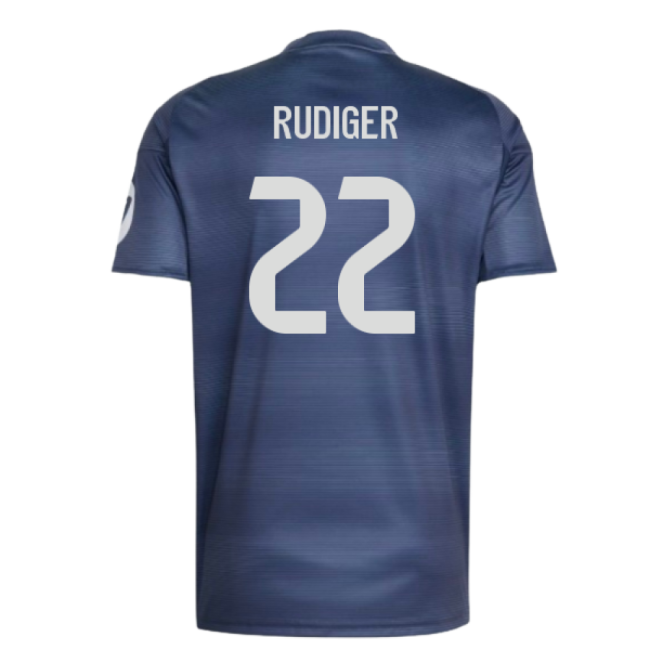 2025-2026 Real Madrid Away Shirt (Rudiger 22)-Football Shirts Shop