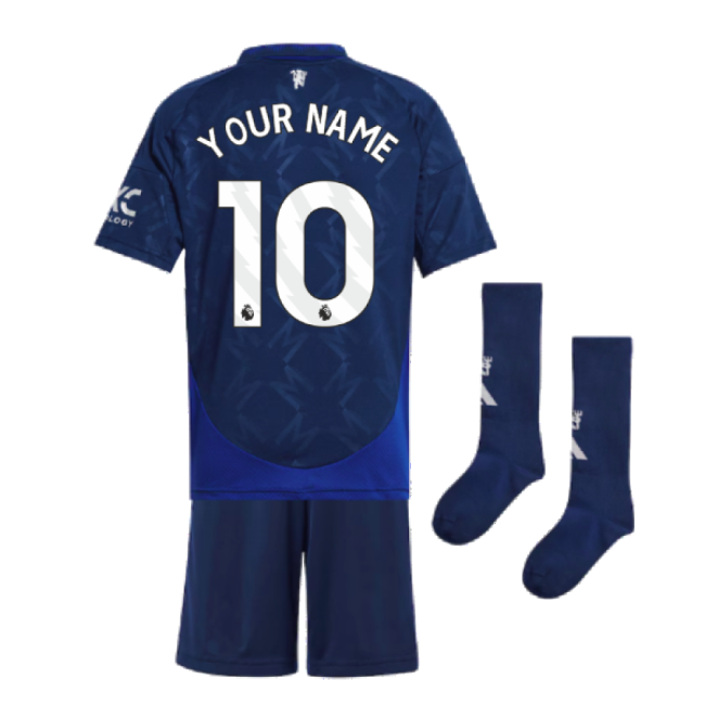 2024-2025 Man Utd Away Mini Kit (Your Name)-Football Jersey Hub