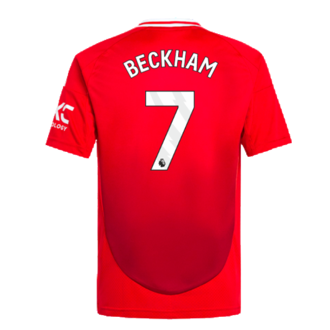 2024-2025 Man Utd Home Shirt (Kids) (Beckham 7)-Football Jersey Hub