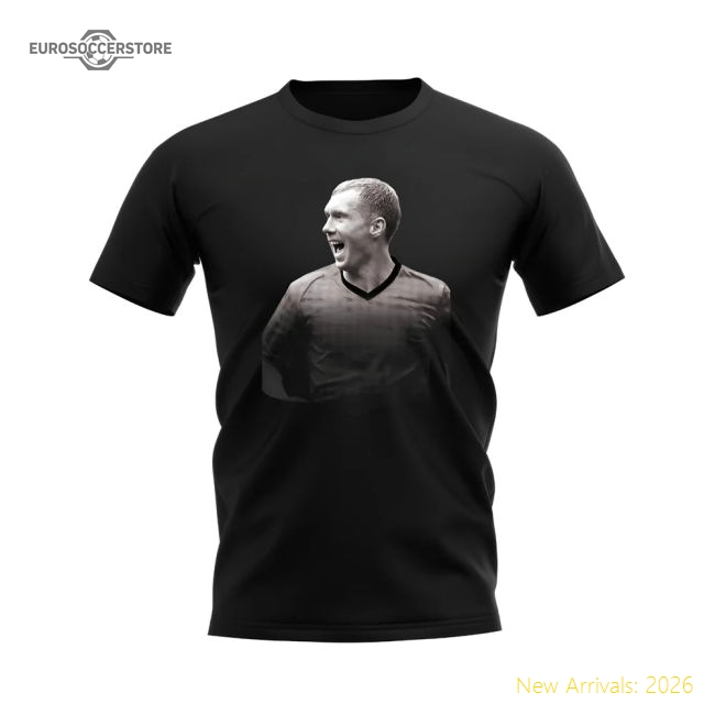 Paul Scholes Manchester United Legend T-Shirt (Black)-Football Jersey Hub