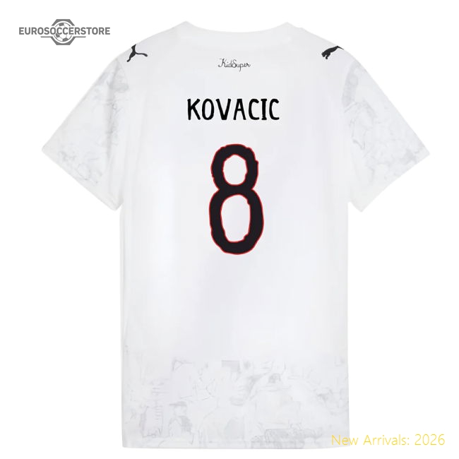 2025-2026 KIDSUPER x Manchester City CWC Shirt (White) - Womens (Kovacic 8)-Football Shirts Shop