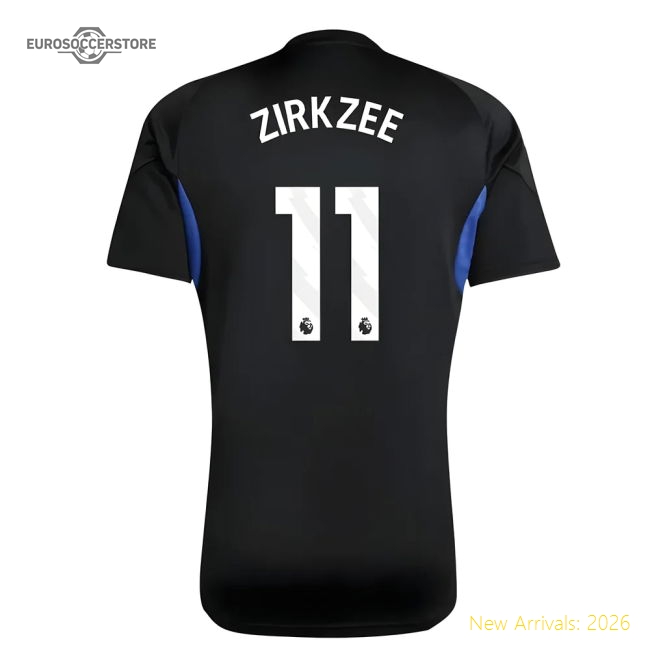 2025-2026 Man Utd EU Training Jersey (Black) - Kids (Zirkzee 11)-Football Jersey Hub