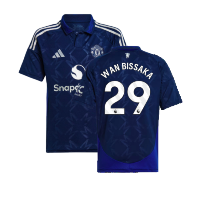 2024-2025 Man Utd Away Shirt (Kids) (Wan Bissaka 29)-Football Jersey Hub
