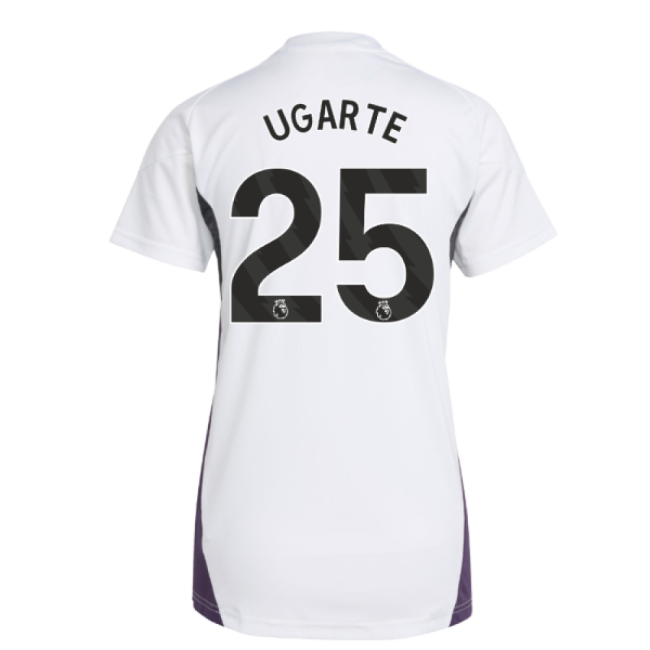 2025-2026 Man Utd Training Jersey (White) - Womens (Ugarte 25)-Football Jersey Hub