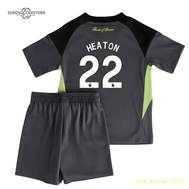 2025-2026 Man Utd Home Goalkeeper Mini Kit (Heaton 22)-Football Jersey Hub