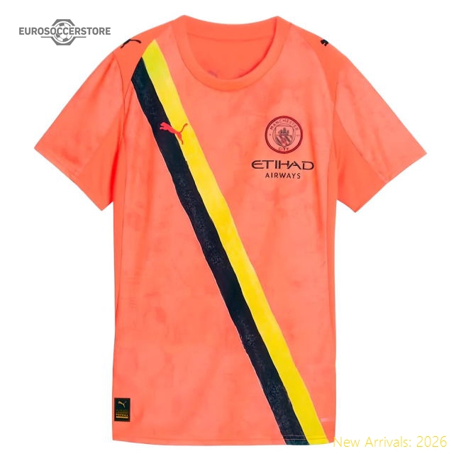 2025-2026 Manchester City CWC Goalkeeper Shirt (Neon Sun) - Womens (Carson 33)-Football Shirts Shop
