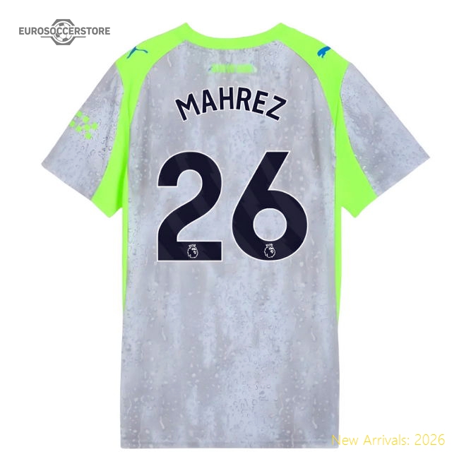 2025-2026 Man City Third Shirt (Womens) (Mahrez 26)-Football Jersey Hub