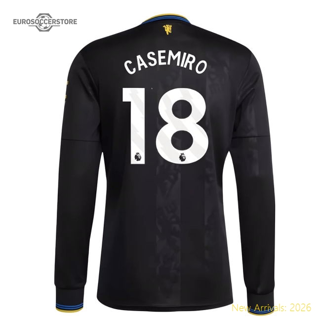 2025-2026 Man Utd Long Sleeve Third Shirt (Casemiro 18)-Football Jersey Hub