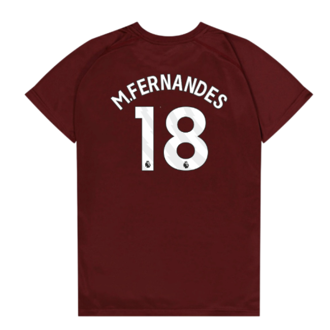 West Ham United Poly T-Shirt (Claret/Blue) - Kids (M.Fernandes 18)-Vantage Point Soccer