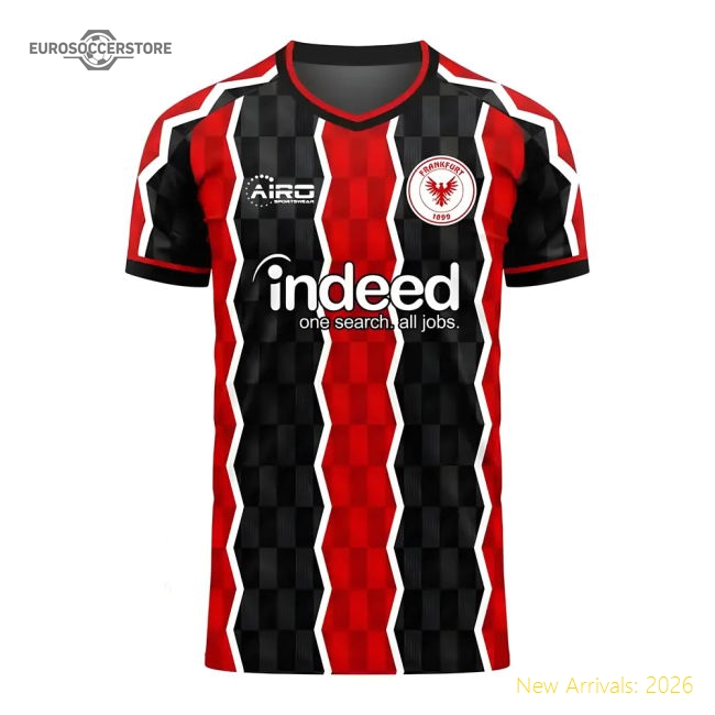 Eintracht Frankfurt 2025-2026 Home Kit Womens Jersey (Airo)-Jersey Chest: 2026 World Cup Soccer Kits