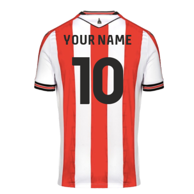 Stoke City 2024-2025 Home Gear Stoke City (Your Name) Jersey-Jersey Chest: 2026 World Cup Soccer Kits
