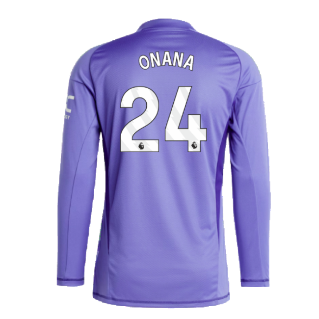 2024-2025 Man Utd Home LS Goalkeeper Shirt (Purple) (Onana 24)-Football Jersey Hub