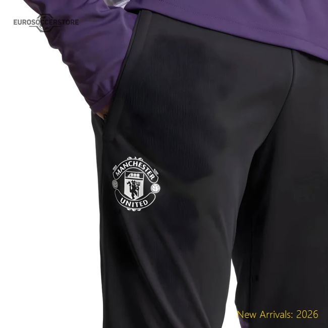 2025-2026 Man Utd Training Pants (Black)-Football Jersey Hub