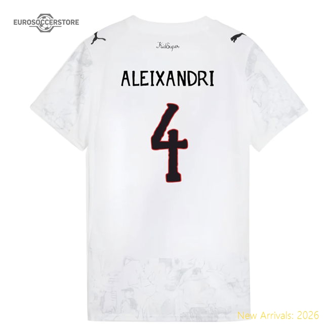 2025-2026 KIDSUPER x Manchester City CWC Shirt (White) - Womens (Aleixandri 4)-Football Shirts Shop