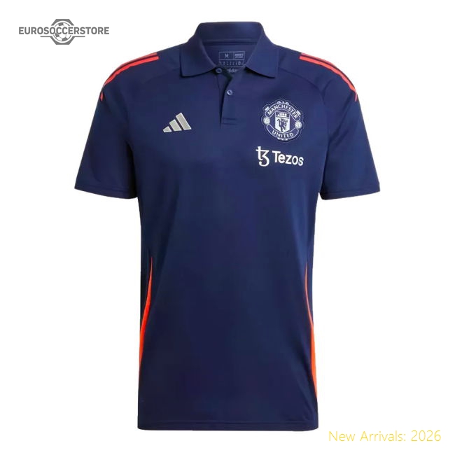 2024-2025 Man Utd Polo Shirt (Night Indigo)-Football Jersey Hub