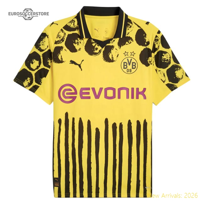 2025-2026 KIDSUPER x Borussia Dortmund CWC Home Shirt (Sabitzer 20)-PitchVibe Kits