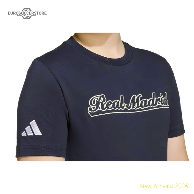2025-2026 Real Madrid US Tee (Legend Ink) - Navy-BuySoccerJersey Hub