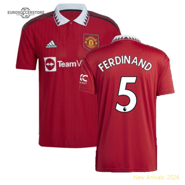 2022-2023 Man Utd Home Shirt (FERDINAND 5)-Football Jersey Hub