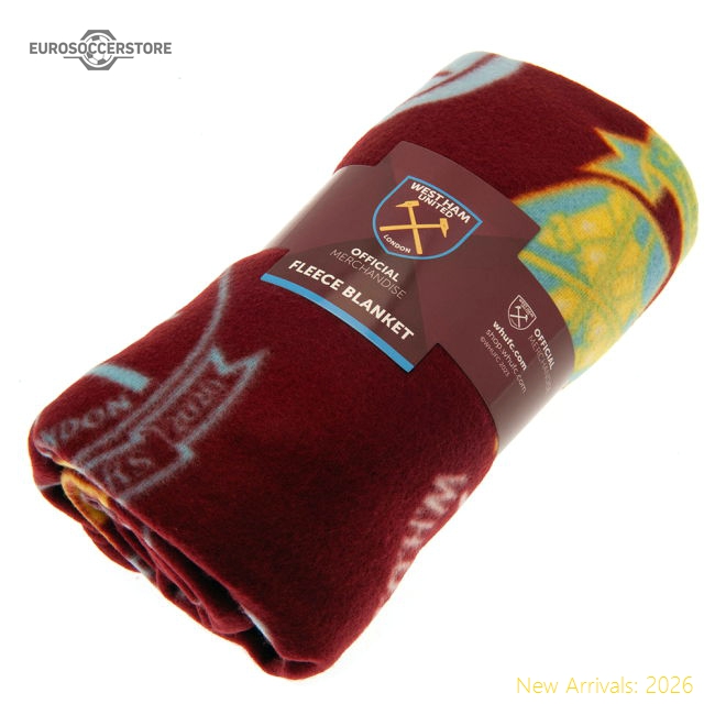 West Ham United FC Historic Crests Fleece Blanket-Vantage Point Soccer