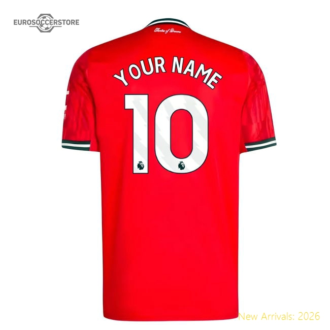 2025-2026 Man Utd Home Shirt (Your Name)-Football Jersey Hub