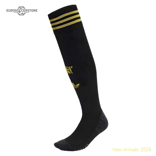 2025-2026 Man Utd Third Socks (Black)-Football Jersey Hub