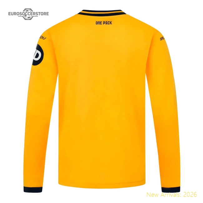 2024-2025 Wolves Long Sleeve Home Shirt (Kids)-Vantage Point Soccer