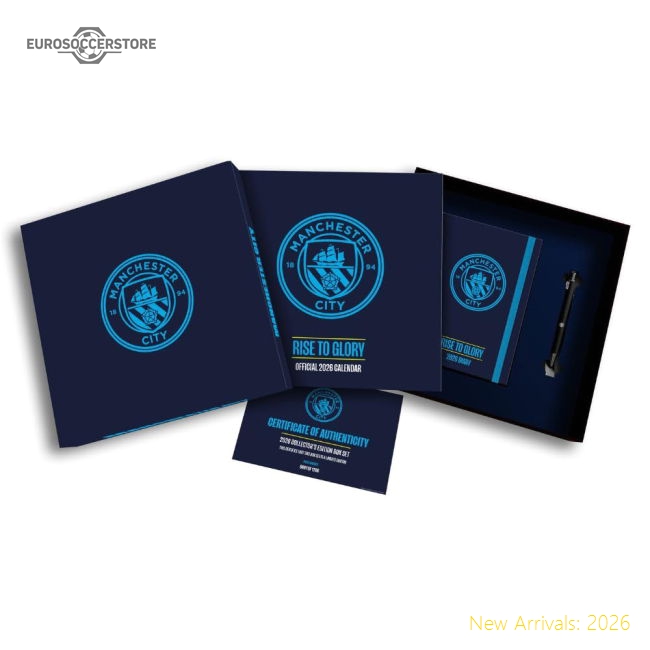 Manchester City FC Calendar & Diary Musical Gift Box 2026-Football Shirts Shop