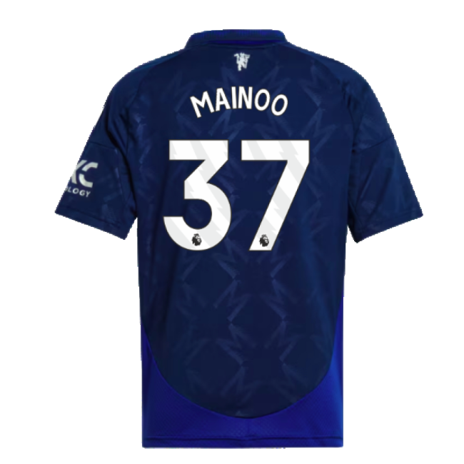 2024-2025 Man Utd Away Shirt (Kids) (Mainoo 37)-Football Jersey Hub