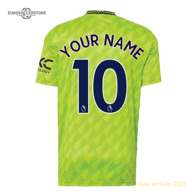 2022-2023 Man Utd Third Shirt (Your Name)-Football Jersey Hub