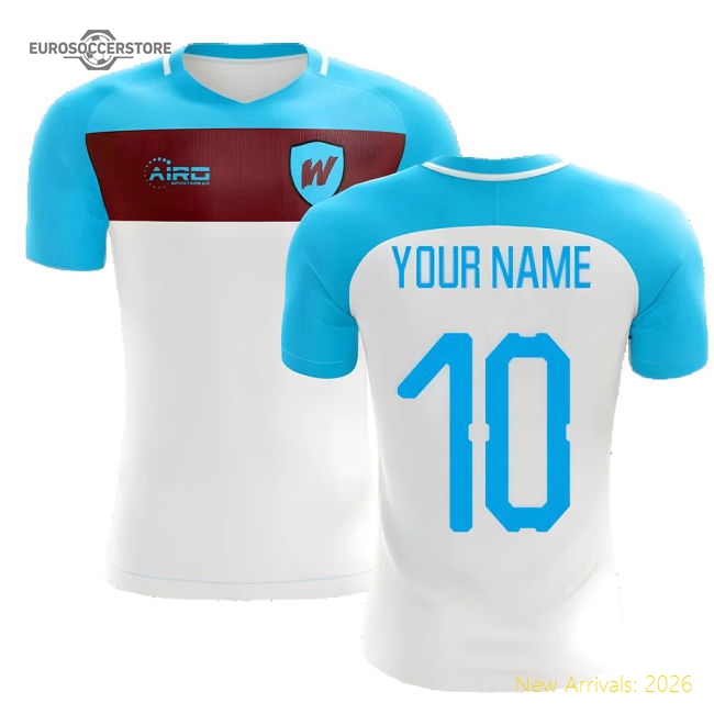 2025-2026 West Ham Away Concept Football Shirt (Your Name)-Vantage Point Soccer