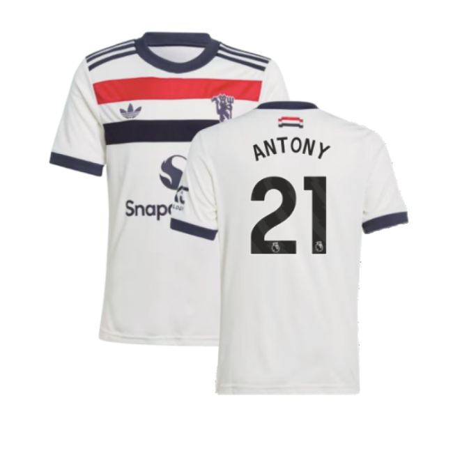 2024-2025 Man Utd Third Shirt (Kids) (Antony 21)-Football Jersey Hub