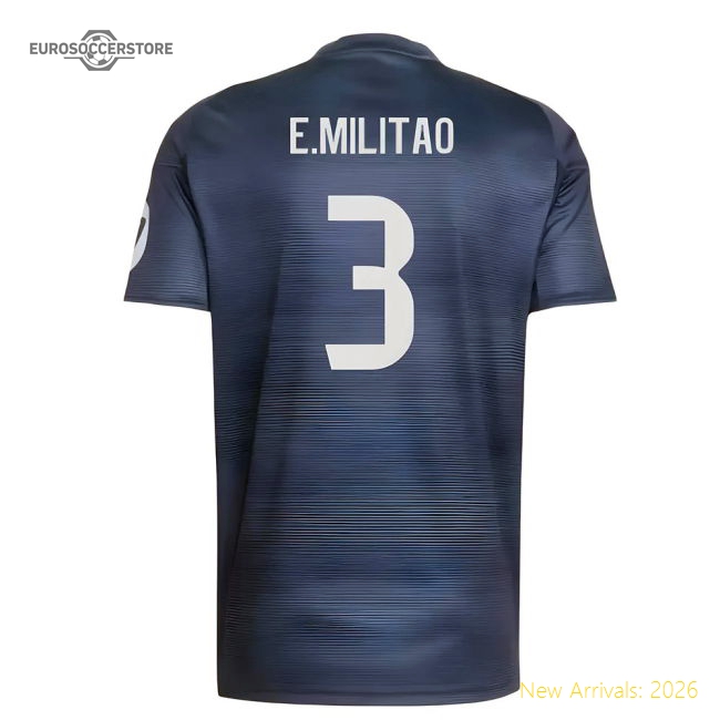 2025-2026 Real Madrid Away Shirt (E.Militao 3)-Football Shirts Shop