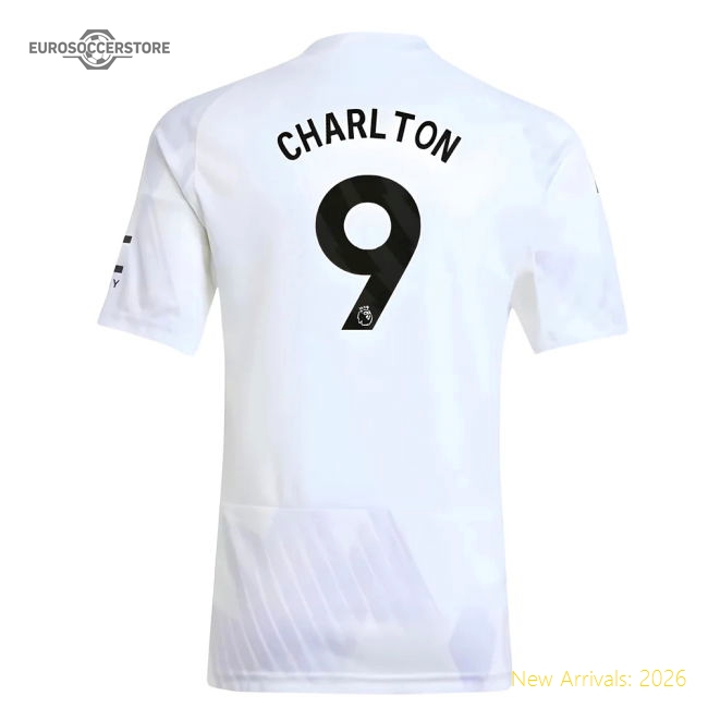 2025-2026 Man Utd Away Shirt (Kids) (Charlton 9)-Football Jersey Hub
