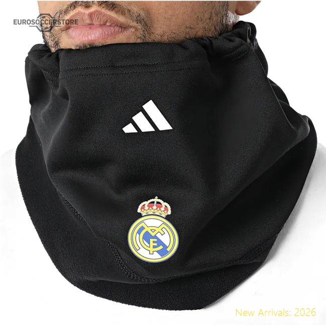 2025-2026 Real Madrid Neckwarmer (Black)-BuySoccerJersey Hub