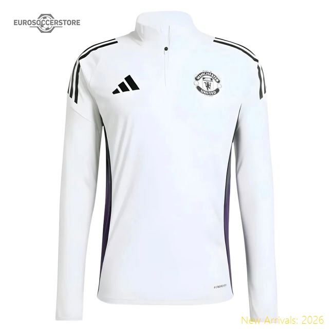 2025-2026 Man Utd Training Top (White)-Football Jersey Hub