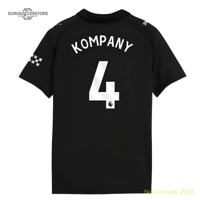 2025-2026 Man City Away Shirt (Kids) (Kompany 4)-Football Jersey Hub