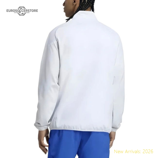 2025-2026 Real Madrid EU Presentation Jacket (White)-BuySoccerJersey Hub