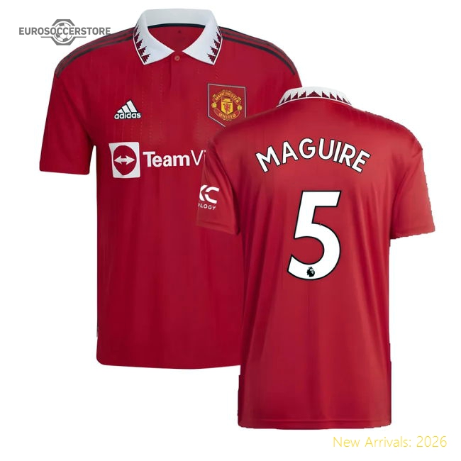 2022-2023 Man Utd Home Shirt (MAGUIRE 5)-Football Jersey Hub
