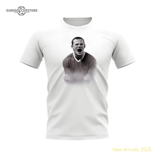 Wayne Rooney Manchester United Legend T-Shirt (White)-Football Jersey Hub