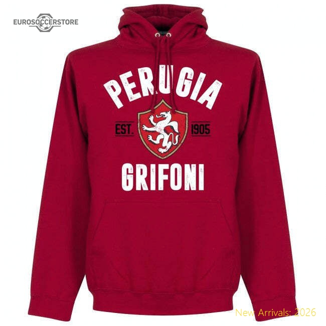 Perugia Established Hoodie - Red-Vantage Point Soccer
