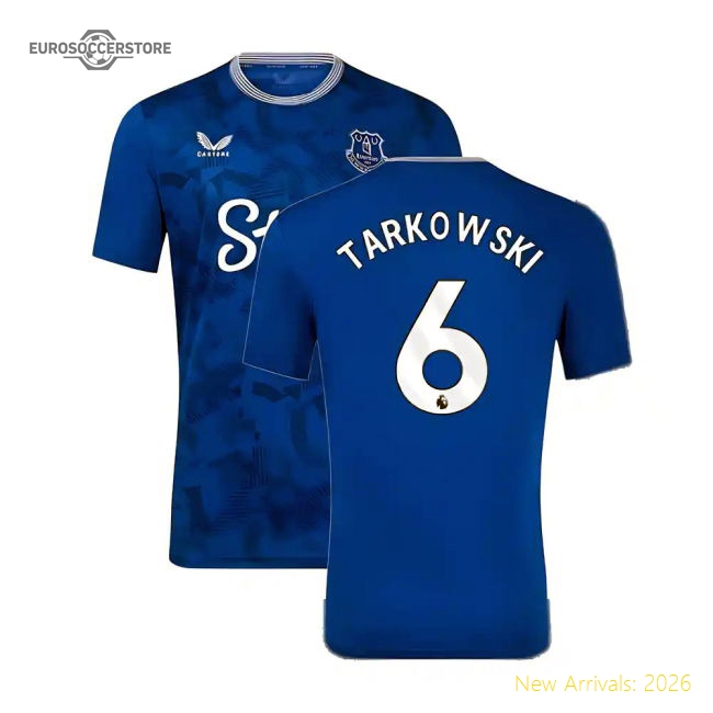2024-2025 Everton Home Shirt (Tarkowski 6)-Football Jersey Hub