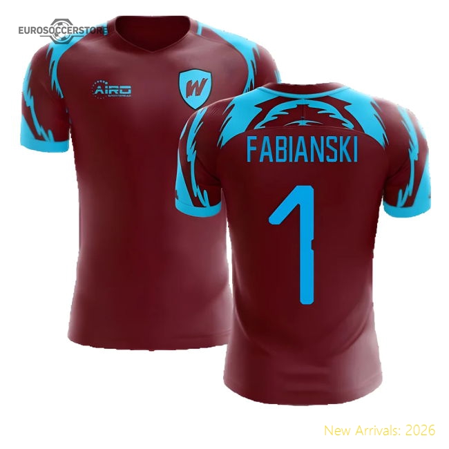 2025-2026 West Ham Home Concept Football Shirt (FABIANSKI 1)-Vantage Point Soccer