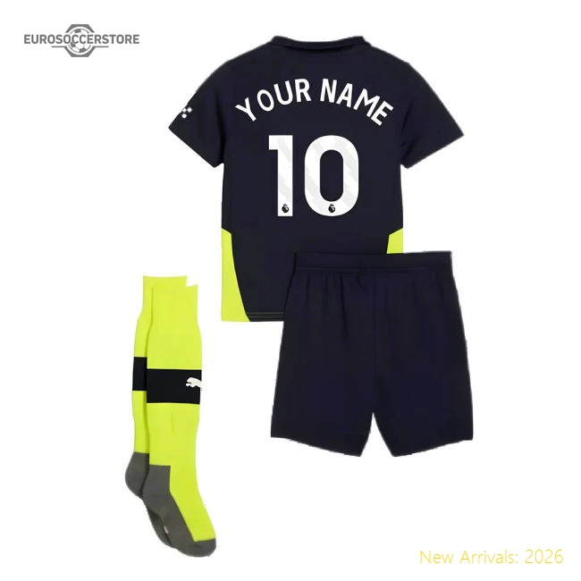 2024-2025 Man City Away Mini Kit (Your Name)-Football Jersey Hub