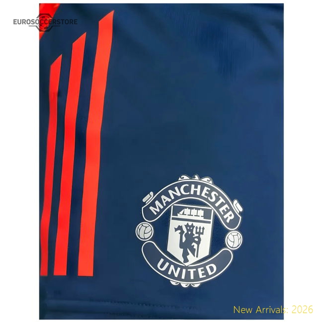 2024-2025 Man Utd Training Shorts (Night Indigo)-Football Jersey Hub