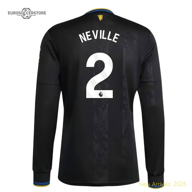 2025-2026 Man Utd Long Sleeve Third Shirt (Neville 2)-Football Jersey Hub