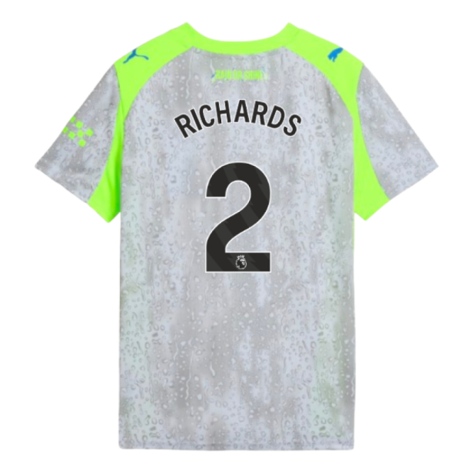 2025-2026 Man City Third Shirt (Kids) (Richards 2)-Football Jersey Hub