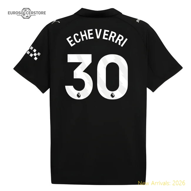 2025-2026 Man City Away Shirt (Echeverri 30)-Football Jersey Hub