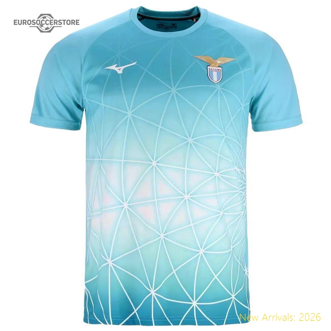 2025-2026 Lazio Pre Match Shirt (Azure Blue)-Vantage Point Soccer